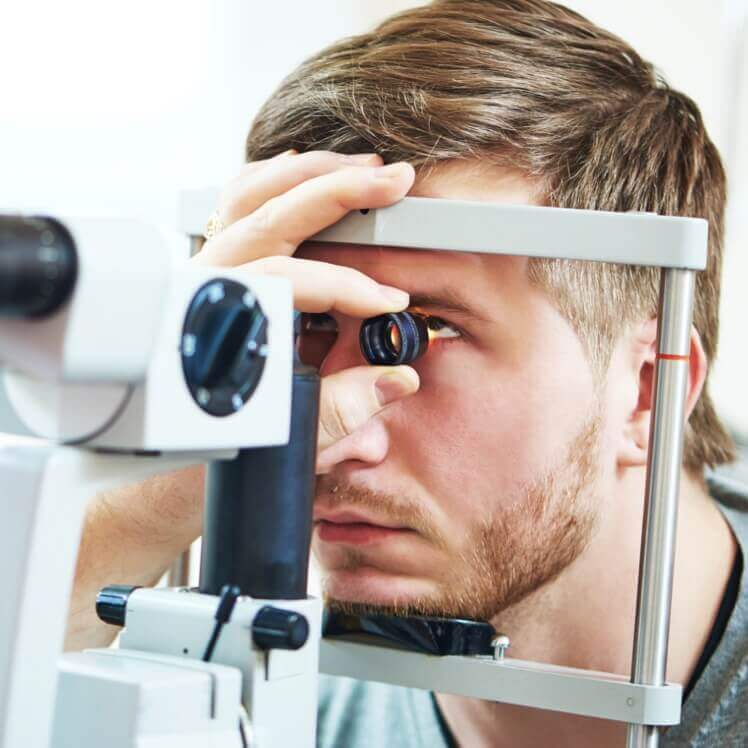 Male Eye Exam